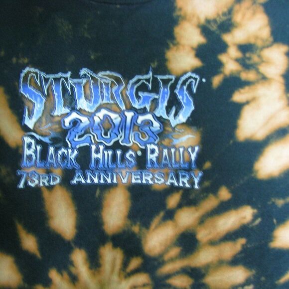 Sturgis Black Hills Rally 2013 Tie-Dye T-Shirt - Picture 4 of 5